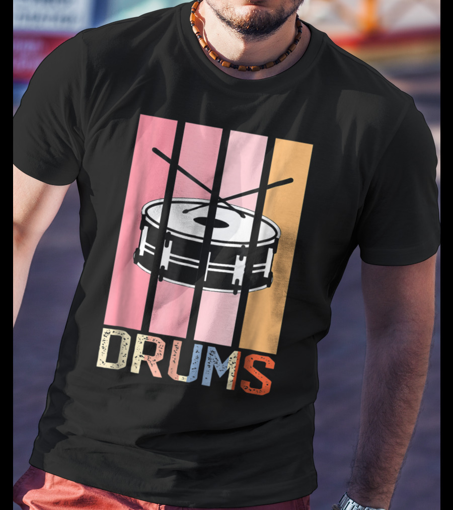 Drum Mom Marching Band High School Drums Drums95 T-Shirt