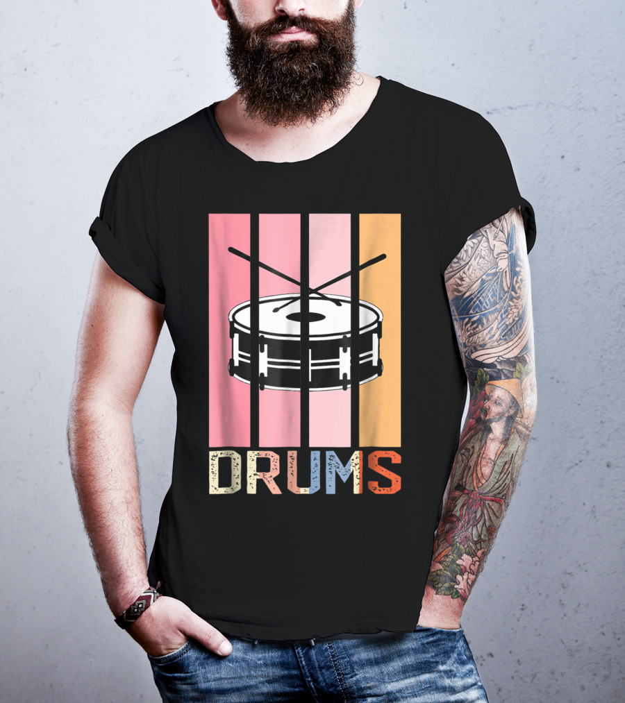 Drum Mom Marching Band High School Drums Drums95 T-Shirt