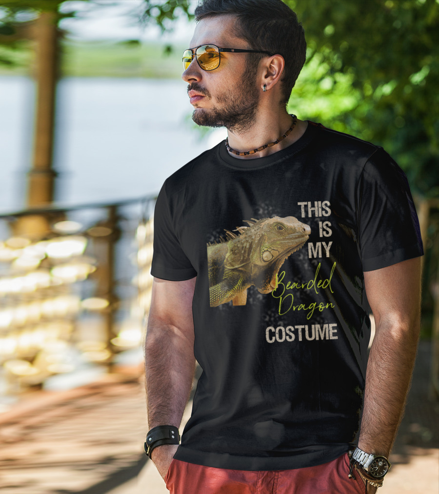 This Is My Bearded Dragon Costume Funny Bearded Dragon Costume Art Apparel Clothes38 T-Shirt