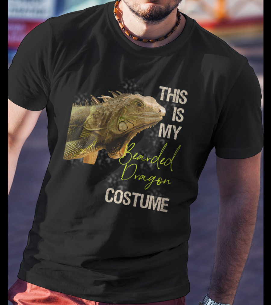 This Is My Bearded Dragon Costume Funny Bearded Dragon Costume Art Apparel Clothes38 T-Shirt