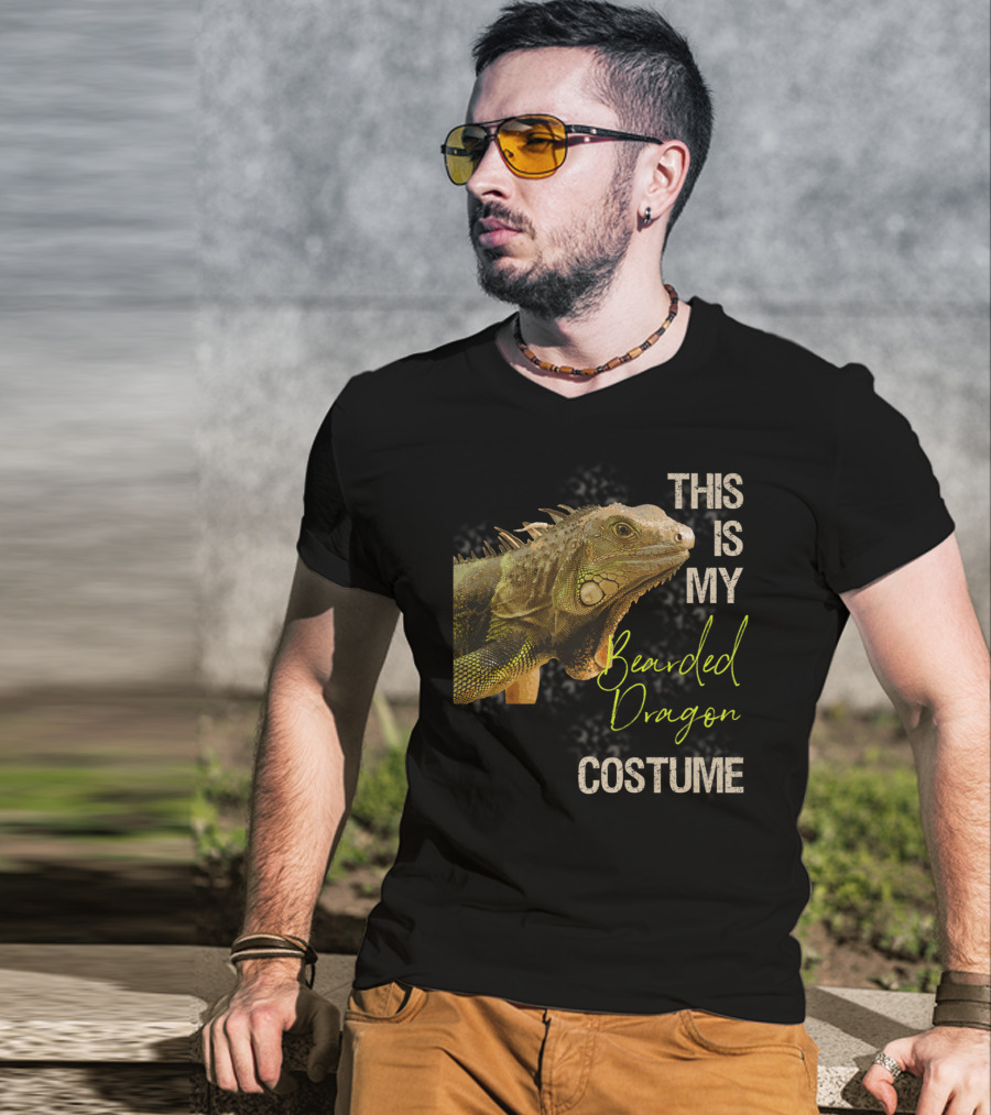 This Is My Bearded Dragon Costume Funny Bearded Dragon Costume Art Apparel Clothes38 T-Shirt