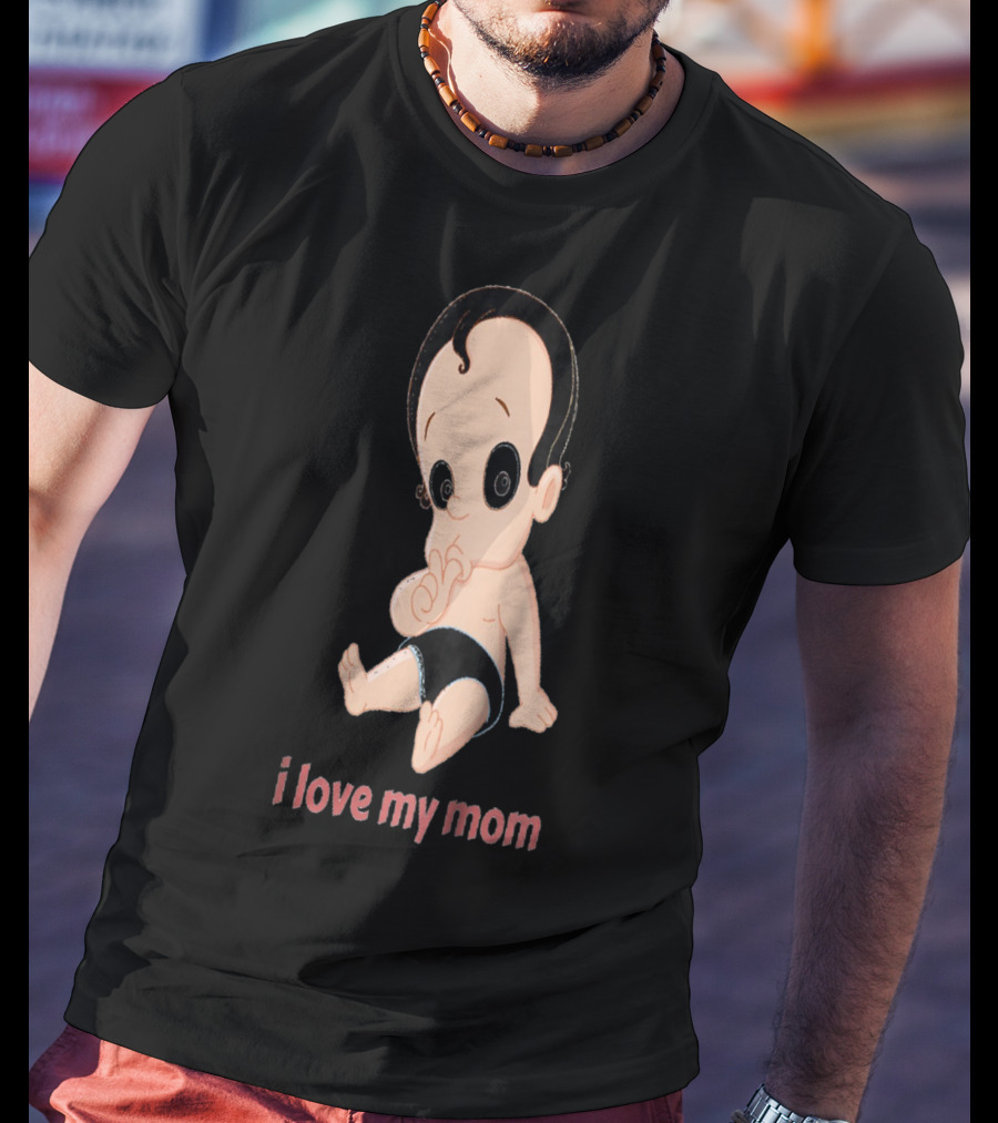 I Love My Mom Kids28 Cartoon Baby T-Shirt