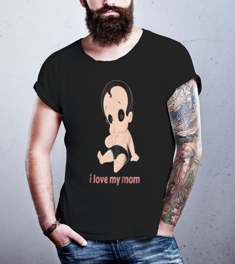 I Love My Mom Kids28 Cartoon Baby T-Shirt