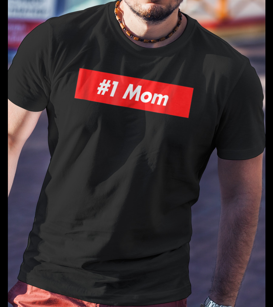 1 Mom Red Box T-Shirt