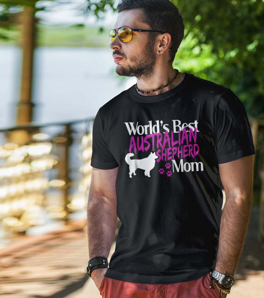 World's Best Australian Shepherd Mom T-Shirt