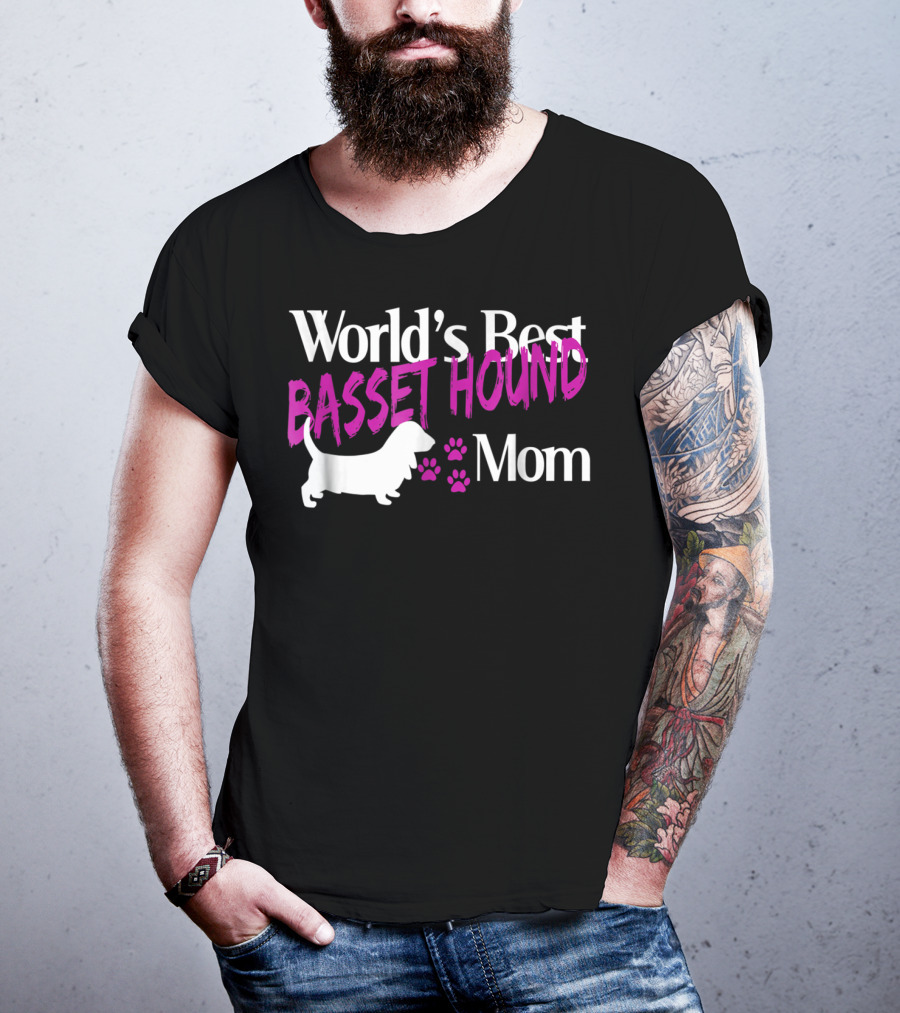 World's Best Basset Hound Mom T-Shirt