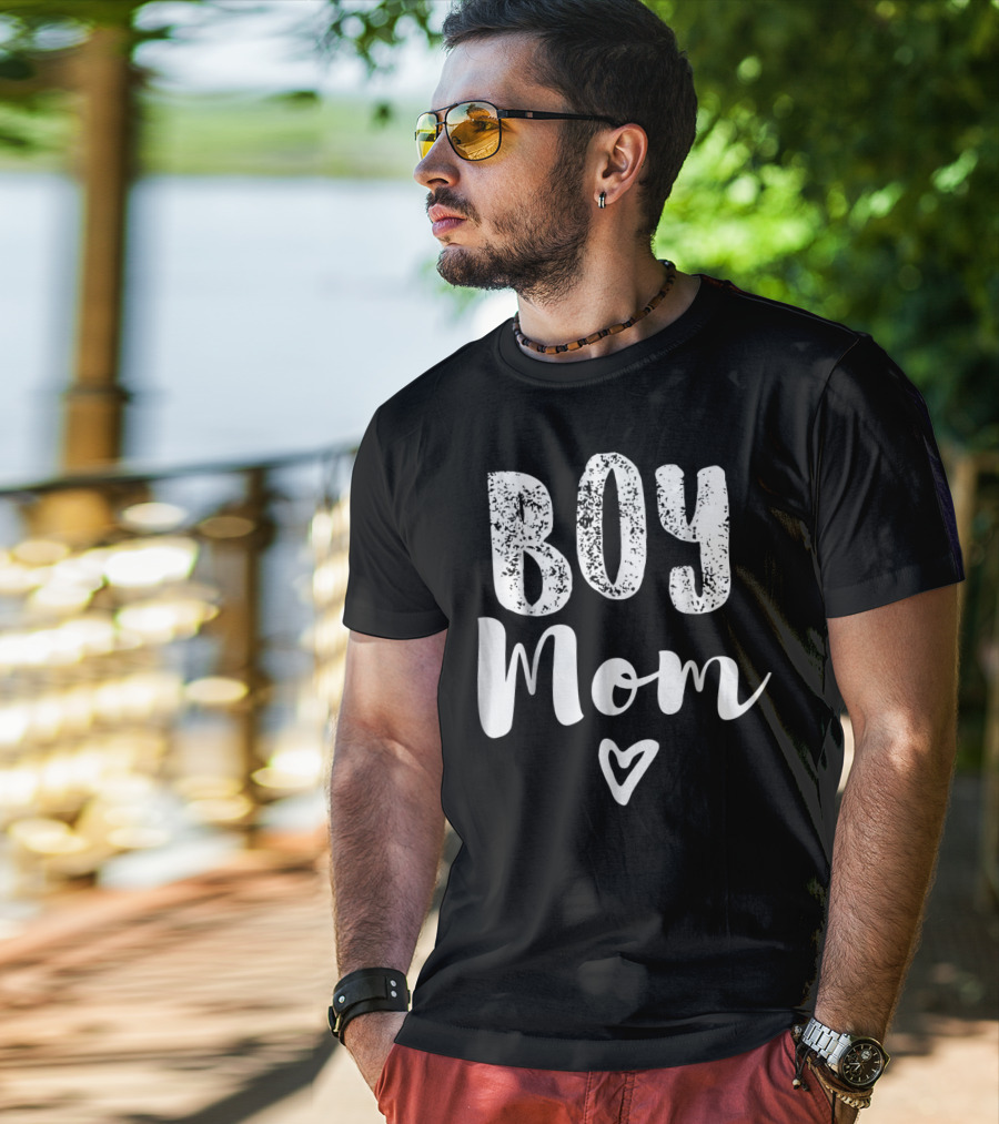 Boy Mom Heart Tshirt23Boy T-Shirt