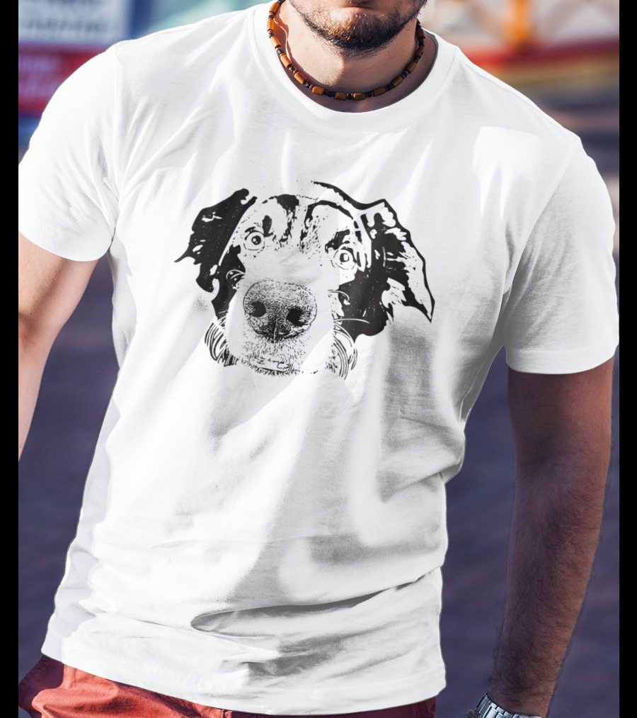Border Collie Face Dog Mom Dad T-Shirt