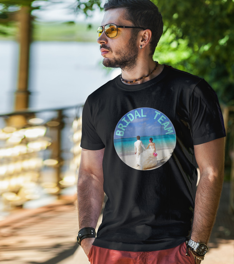 Bridal Team Beach Wedding T-Shirt