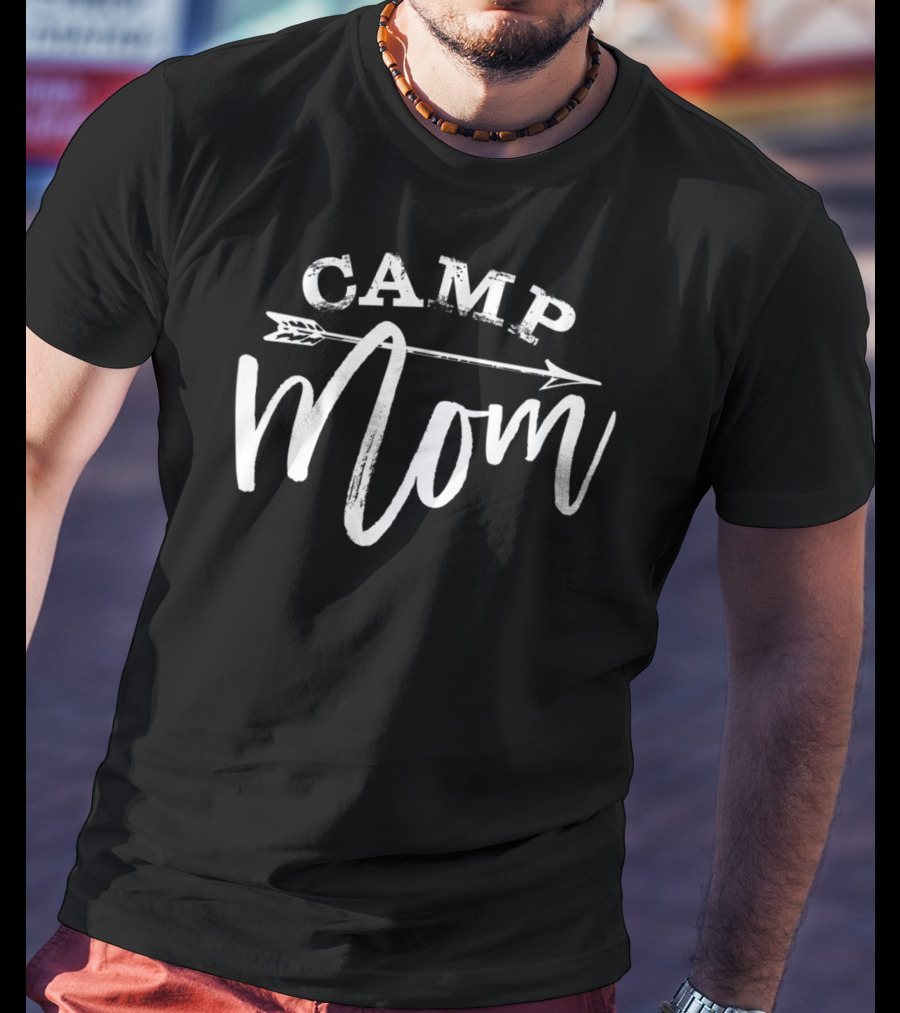 Camp Mom White58 Arrow T-Shirt