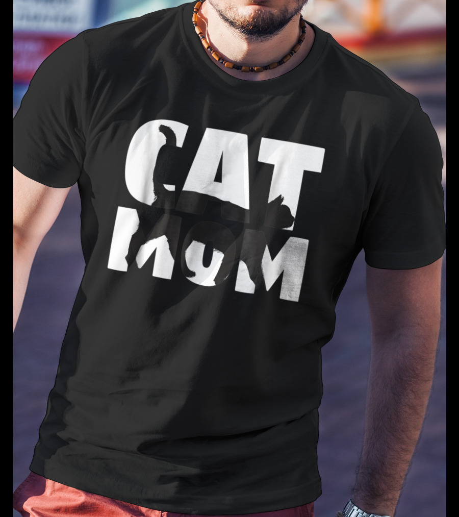 Cat Mom Cat Lover For Mother With Cat T-Shirt