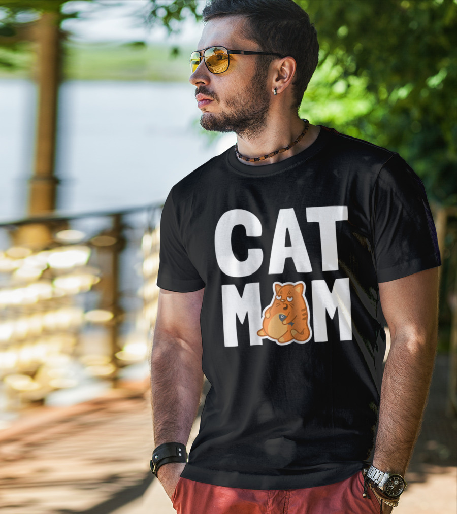 CAT MOM I Cool Pet Owner Mother T-Shirt