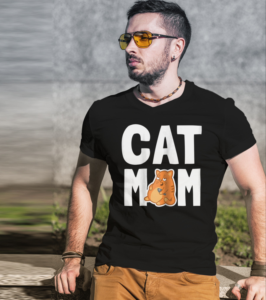 CAT MOM I Cool Pet Owner Mother T-Shirt