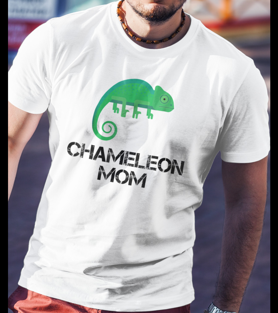 Chameleon Mom Chameleon Owner Green Reptile T-Shirt