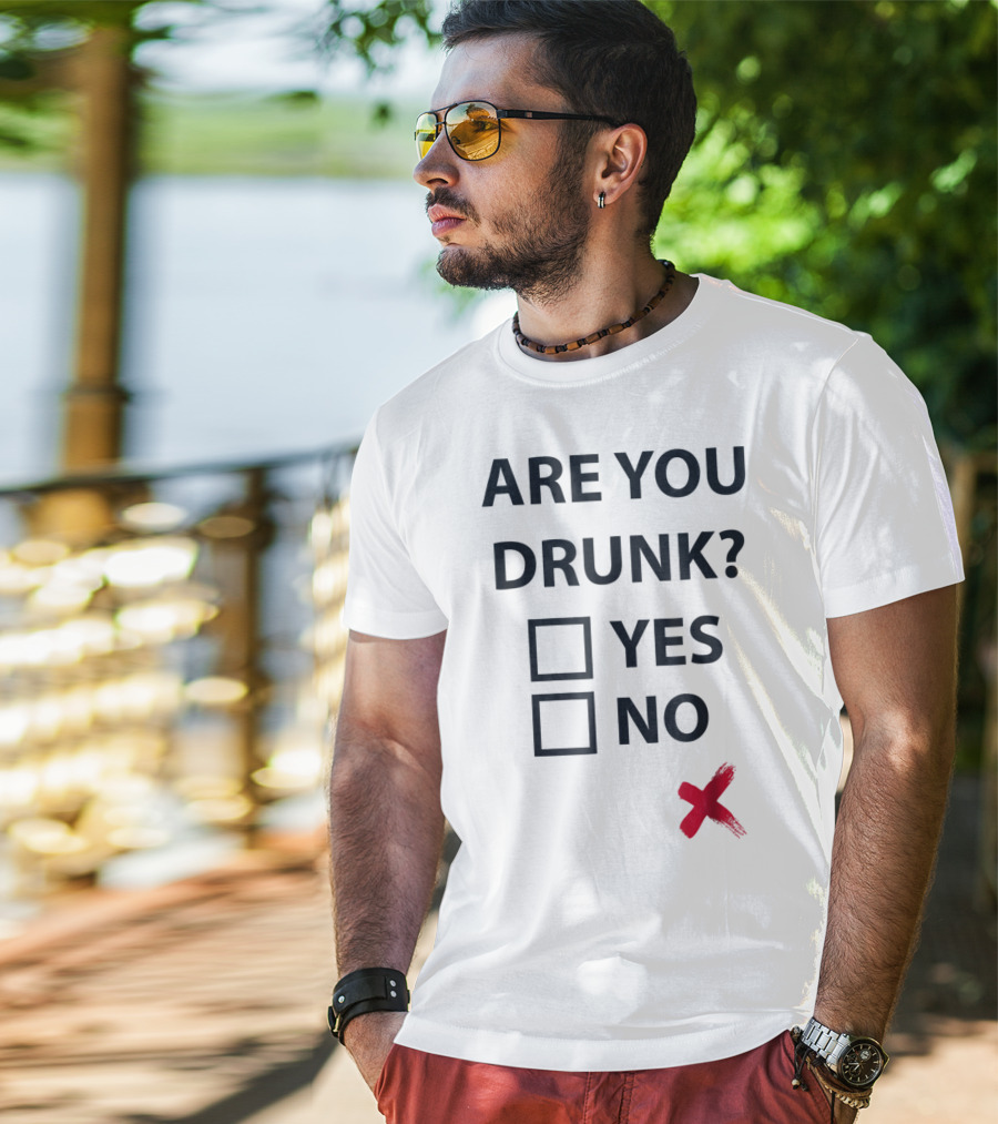 Are You Drunk Yes No X Christmas Beer Mom I Love Day Drinking T-Shirt