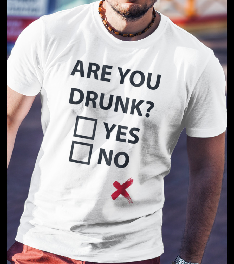 Are You Drunk Yes No X Christmas Beer Mom I Love Day Drinking T-Shirt