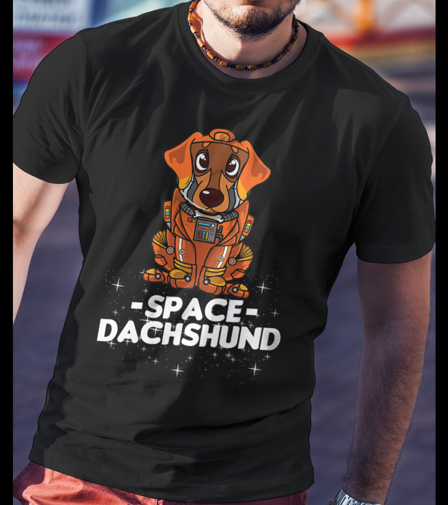 Space Suit Christmas Dachshund Dog T-Shirt