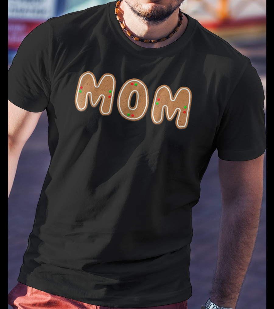 Christmas Gingerbread Mom Family Matching Holiday T-Shirt