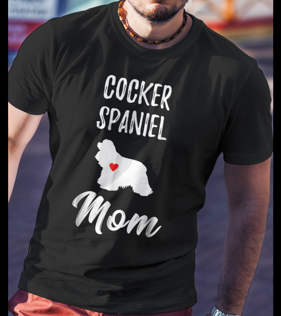 Cocker Spaniel Mom Heart T-Shirt