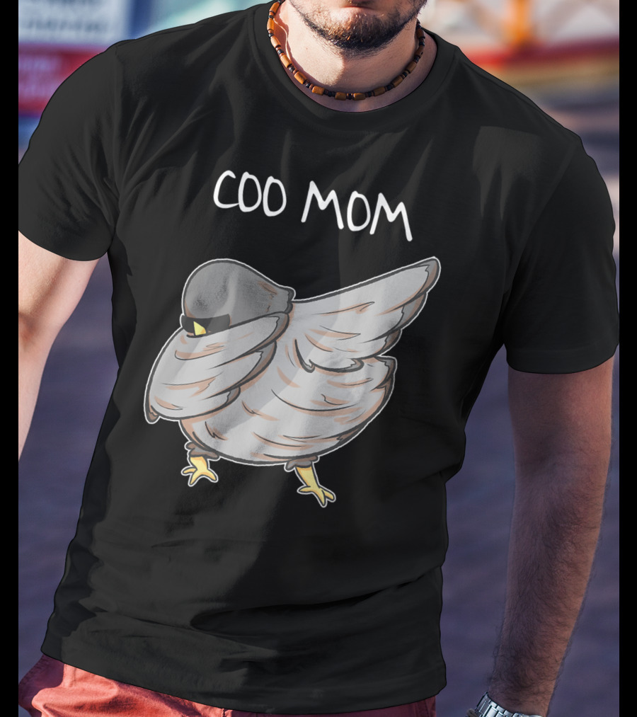 Coo Mom Pigeon Funny Cool Bird Pun Dabbing T-Shirt