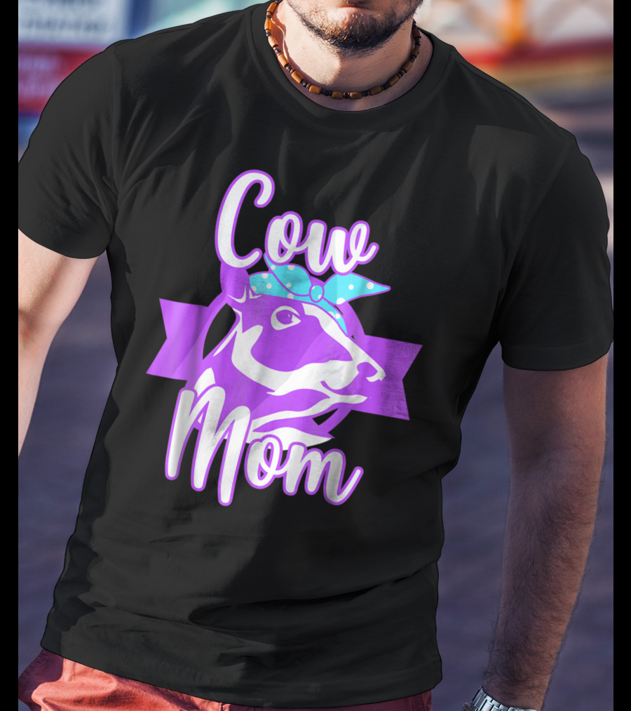 Cow Mom Crazy Cow Lady Dairy Farmer T-Shirt
