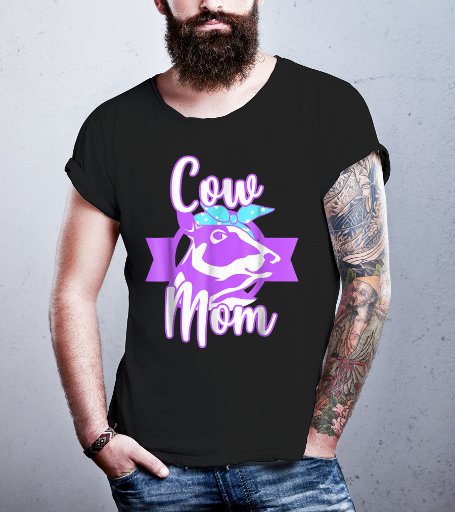 Cow Mom Crazy Cow Lady Dairy Farmer T-Shirt