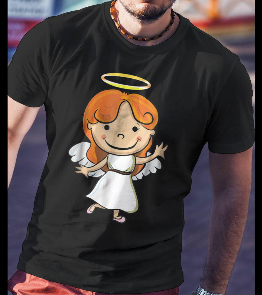 Cute Angel Halo Halloween Costume Christian T-Shirt