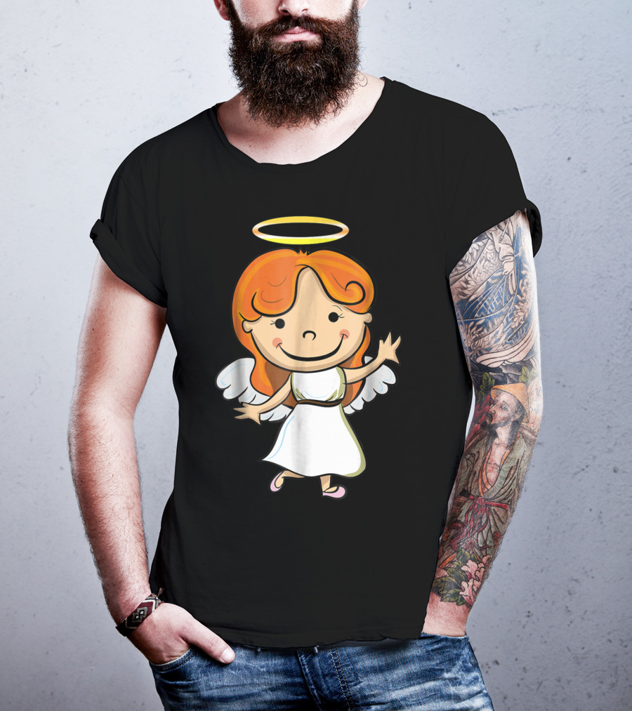 Cute Angel Halo Halloween Costume Christian T-Shirt