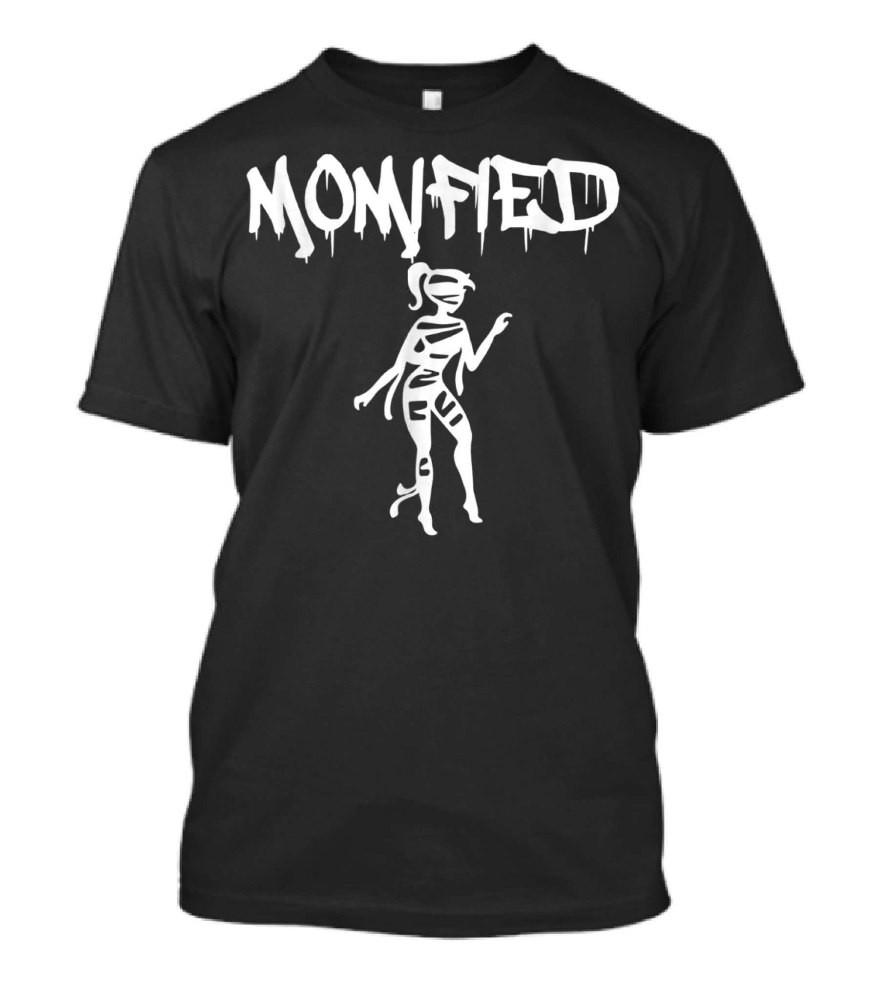 Momified Cute Funny Halloween Mom With Saying T-Shirt