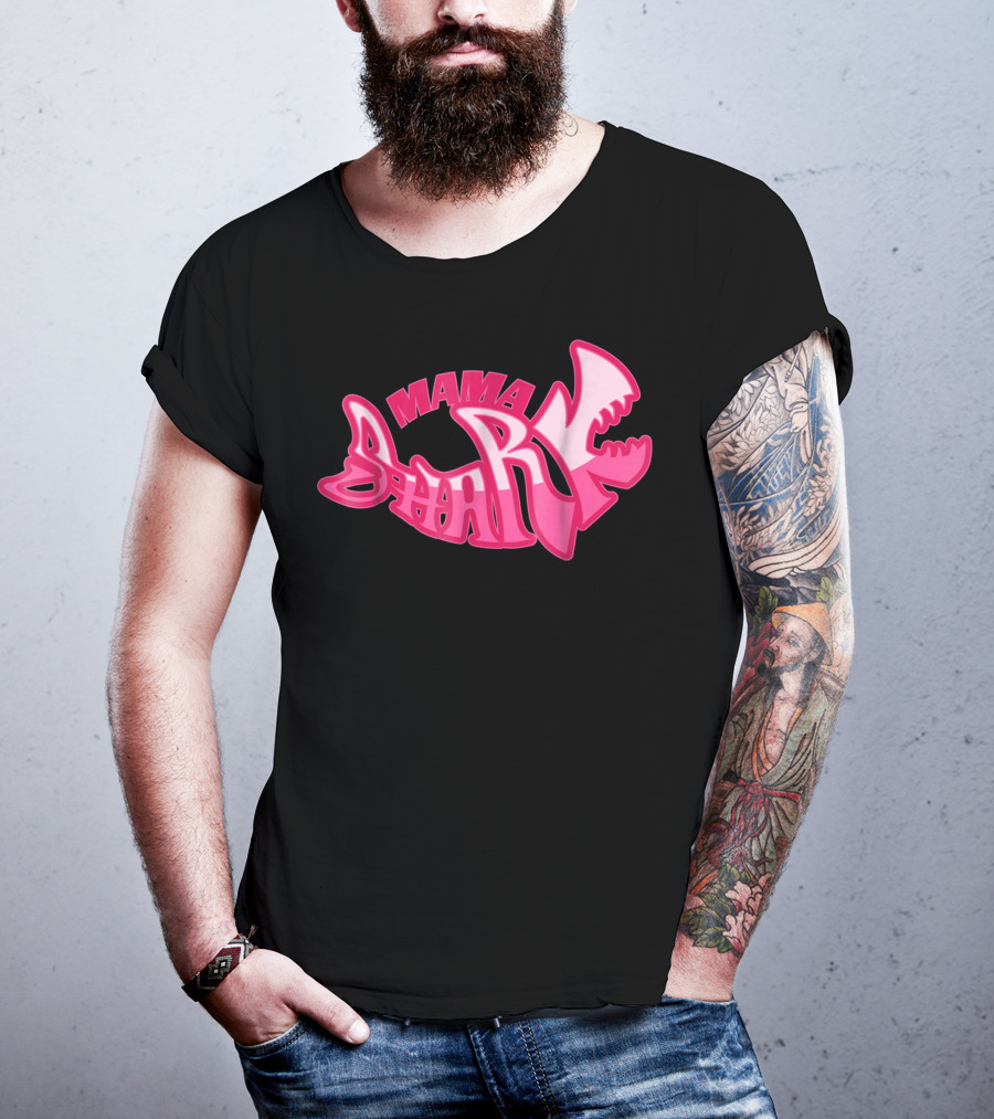 Mama Shark Cute Stylist Mom Mothers Wife T-Shirt