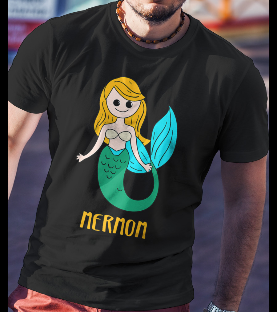Cute Mermom For Stylish Women And Mothers T-Shirt