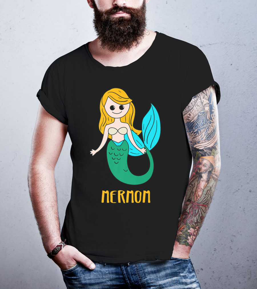 Cute Mermom For Stylish Women And Mothers T-Shirt