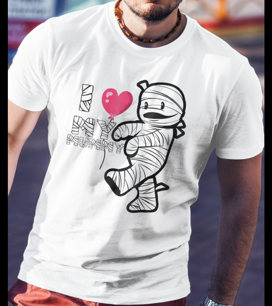 I Love My Mummy Cute Heart Balloon T-Shirt