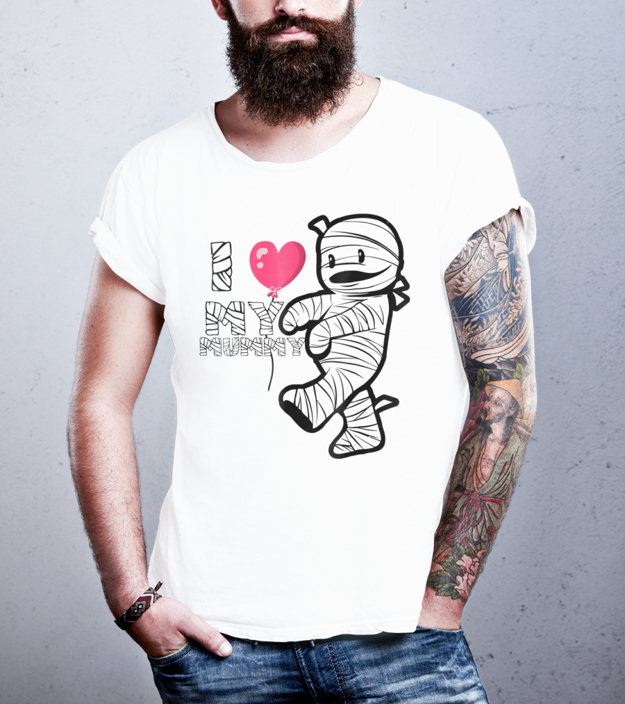 I Love My Mummy Cute Heart Balloon T-Shirt