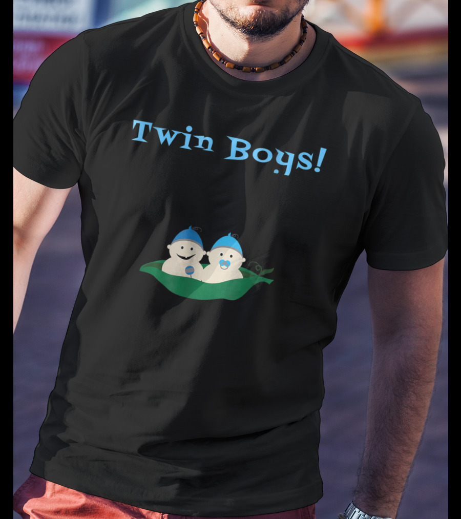 Twin Boys Cute Pregnancy To Be Mommy T-Shirt
