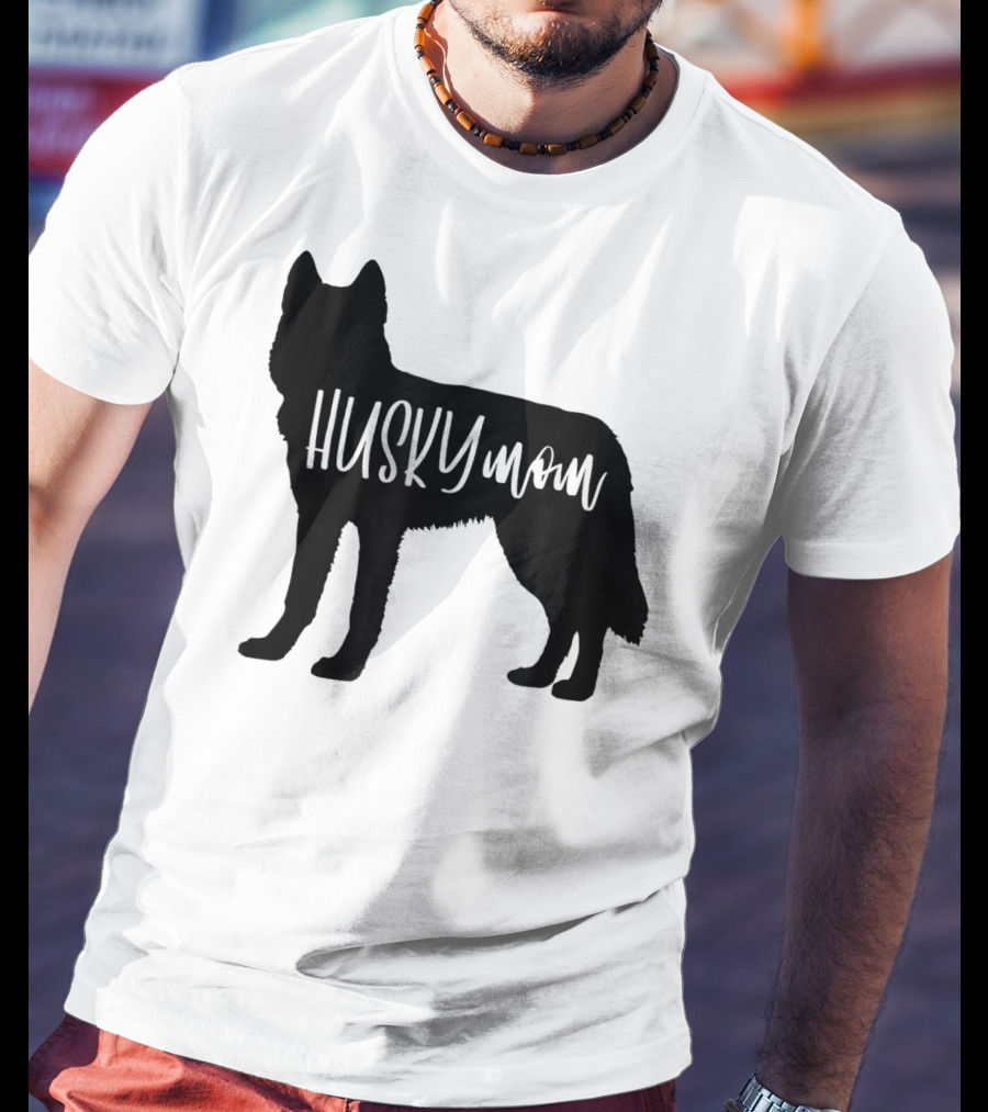 Husky Mom Cute Siberian Dog Mom T-Shirt