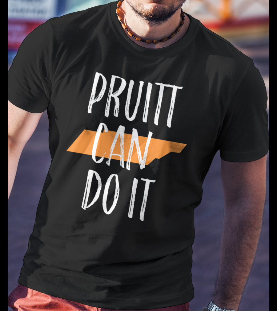 Pruitt Can Do It Tennessee Football UT Vols Time Womens T-Shirt