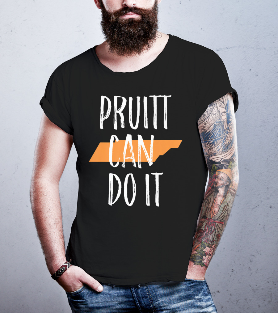 Pruitt Can Do It Tennessee Football UT Vols Time Womens T-Shirt