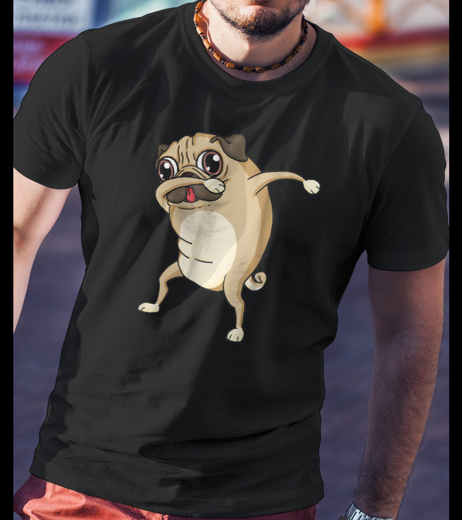 Dabbing Pug Dog Pug Dab Dance T-Shirt