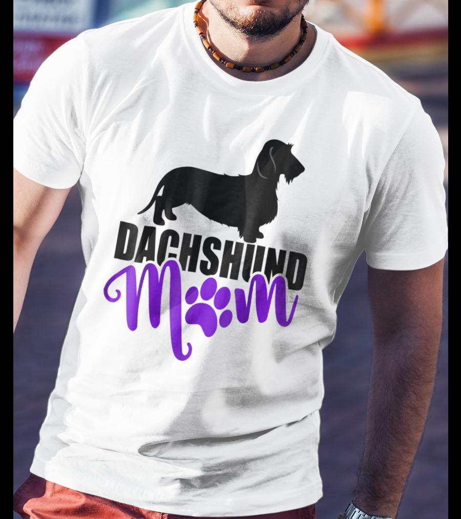 Dachshund Mom Wirehair Paw T-Shirt