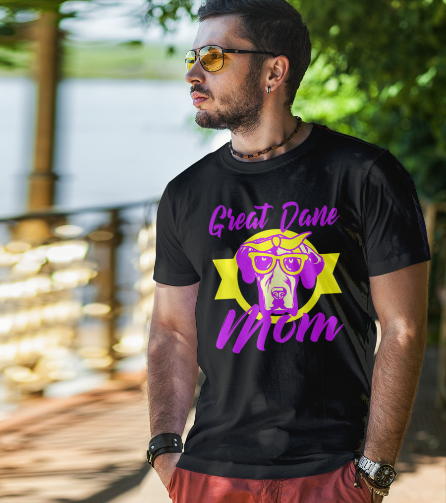 Great Dane Mom Women Puppy T-Shirt