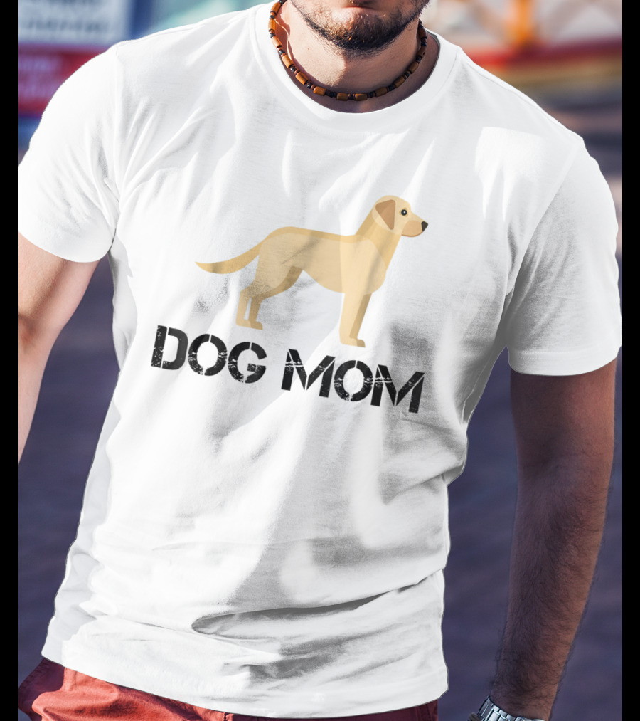 Dog Mom Yellow Lab T-Shirt