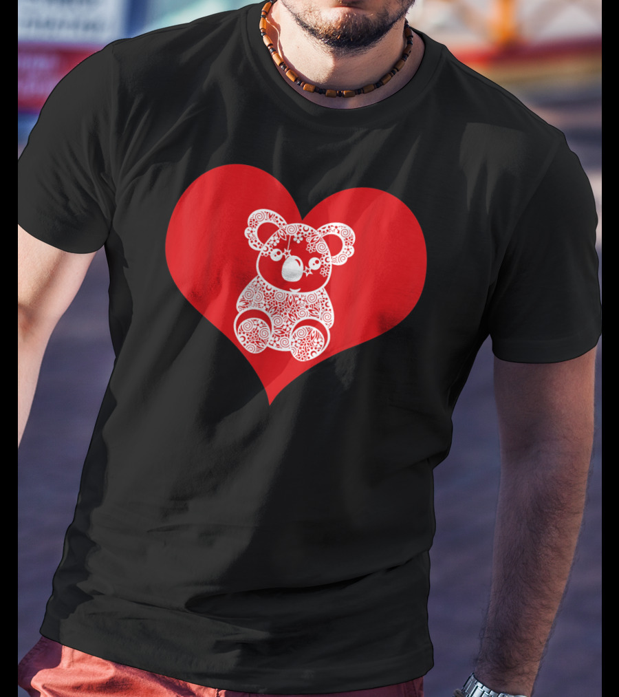 Valentines Day Koala Love Heart Adorable Bear T-Shirt