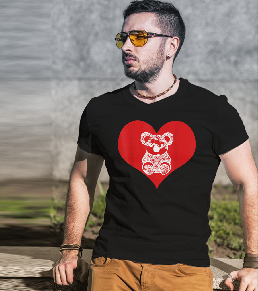 Valentines Day Koala Love Heart Adorable Bear T-Shirt