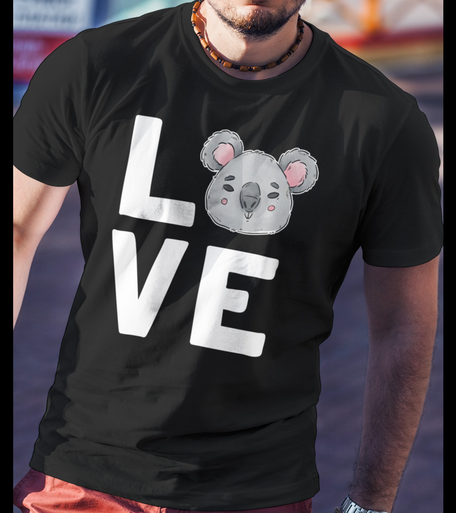 Love Koala Bear Cute Ecologist Australia Girl T-Shirt