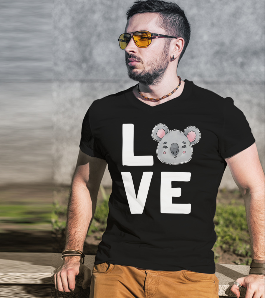 Love Koala Bear Cute Ecologist Australia Girl T-Shirt