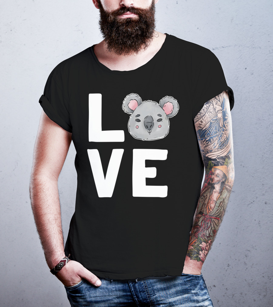 Love Koala Bear Cute Ecologist Australia Girl T-Shirt