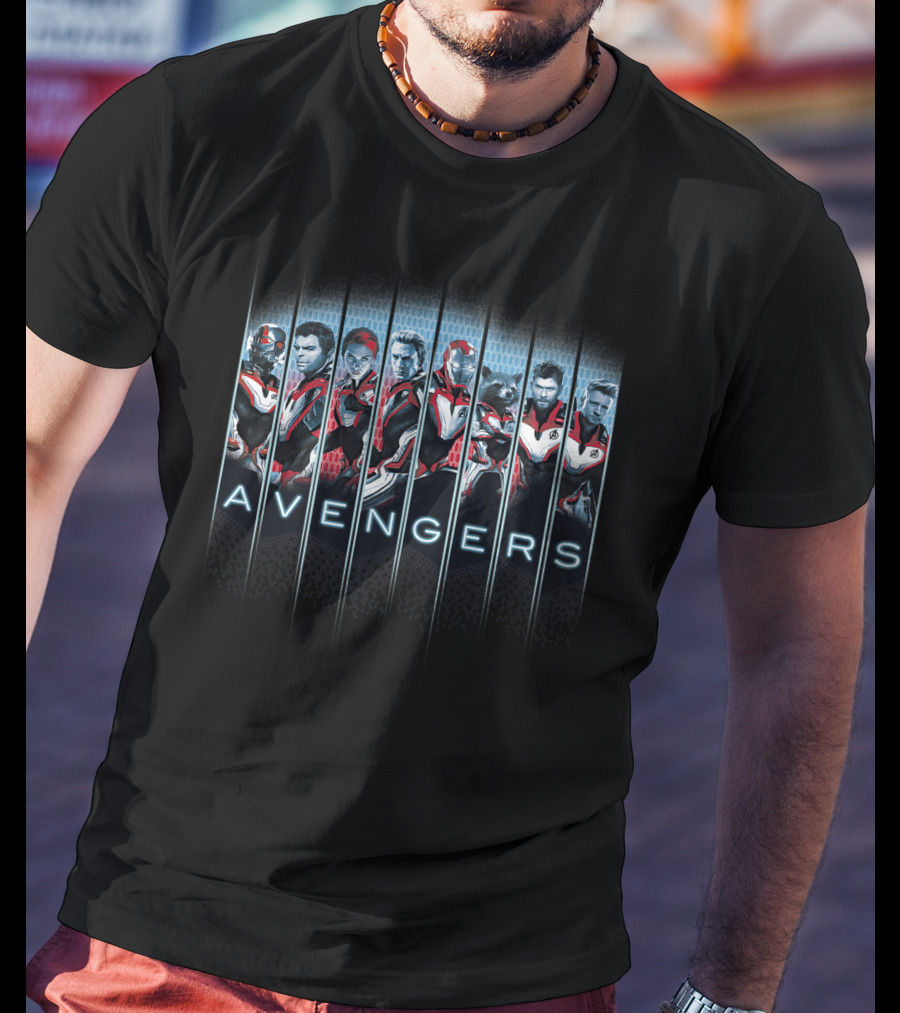 Avengers Endgame Characters In Quantum Suits T-Shirt