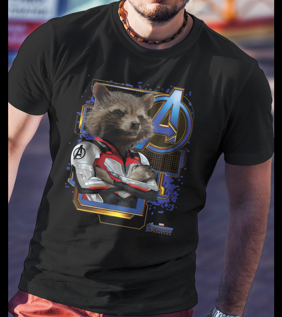Avengers Endgame Rocket Raccoon Marvel T-Shirt