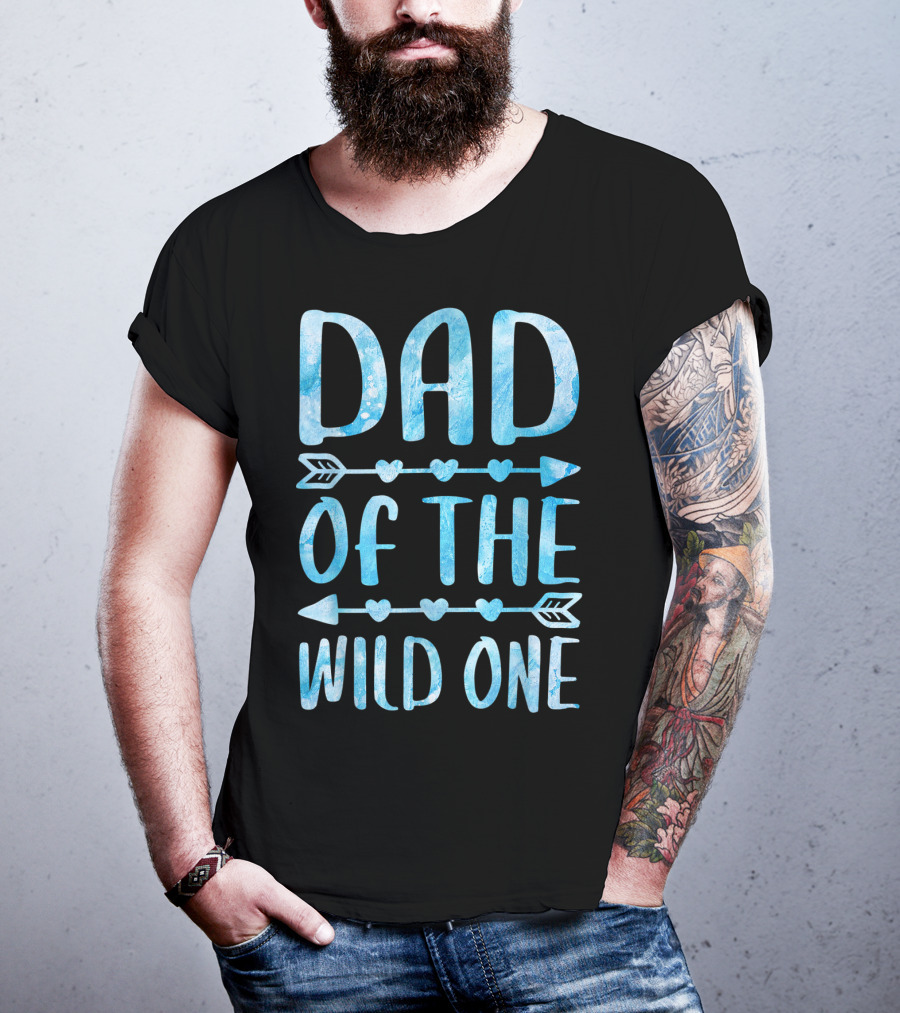 Dad Of The Wild One Father's Day Arrow Hearts T-Shirt
